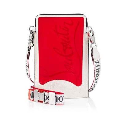 Bolso Mensajero Loubilab Christian Louboutin Hombre - Rojos/Blancos/Negros - 1211087J371
